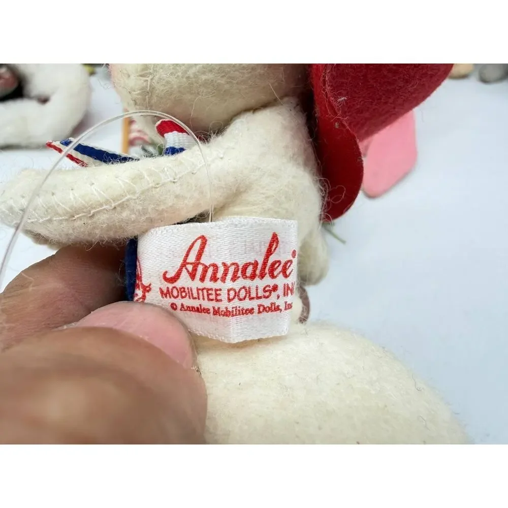 Vintage Annalee Dolls Mixed Holiday Mouse Elf Lot 1990 1991 1993 2002